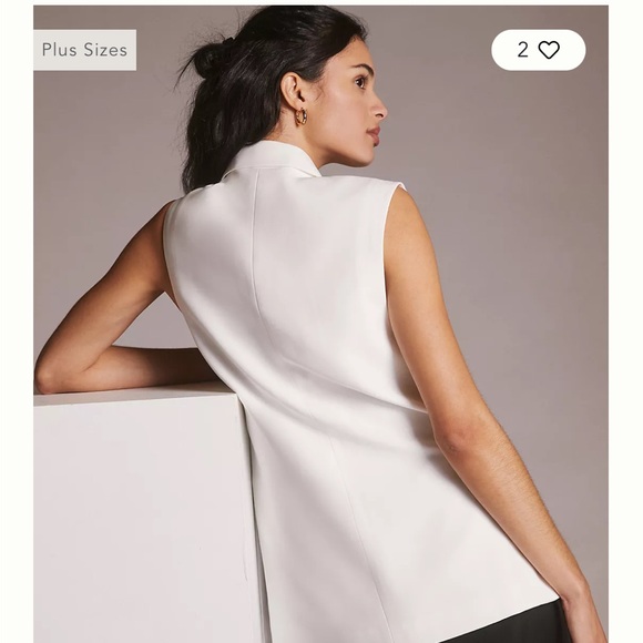 Collared Blazer Vest - Picture 3 of 5